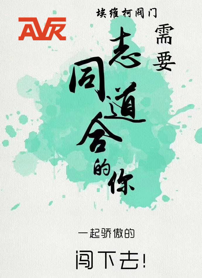 埃维柯阀门需要志同道和的你